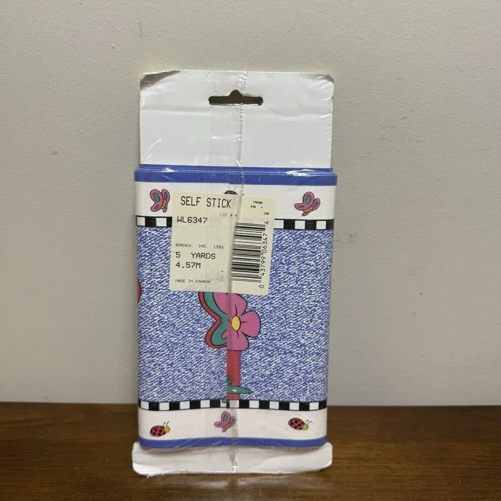 New Vintage 1990s Disney Babies Decorative Border Vinyl 5 Yards Minnie